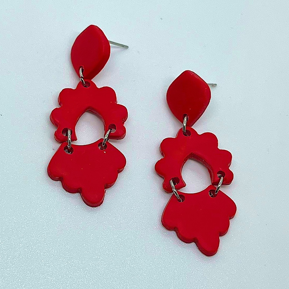 Red Handmade Earrings